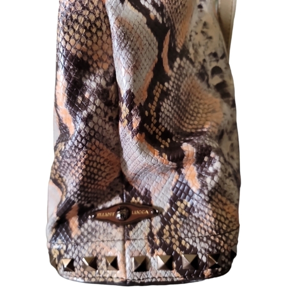 Elliott Lucca Marcela Open Tote Snakeskin Print Crossbody Strap or Tote Straps - Picture 4 of 10